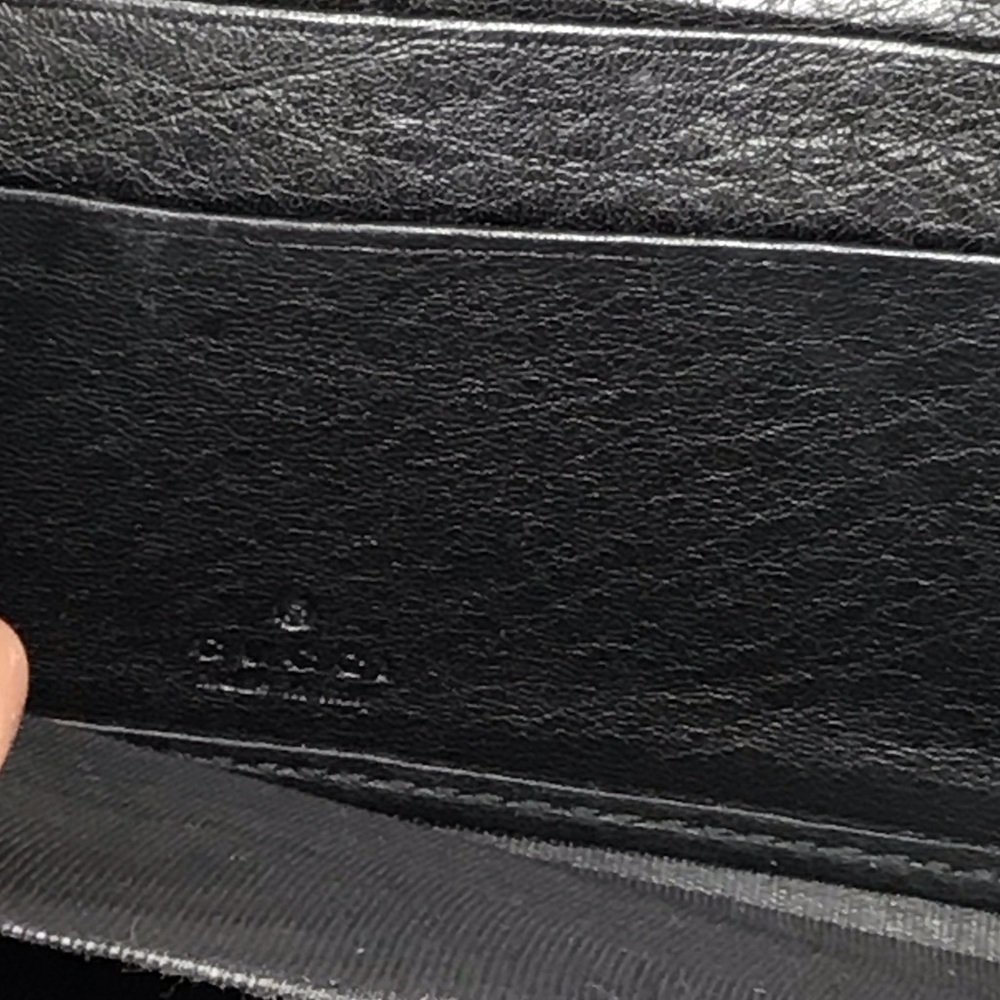 Gucci Soho Dark Blue Pebbled Leather Zip-Around Wallet - Picture 3 of 12